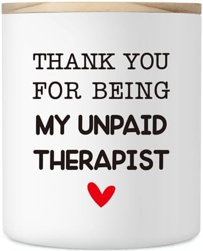 Thank You Gifts for Teacher Appreciation, 10oz Therapist Gifts for Best Friends, Friendship Gift for Bestie, Thanksgiving Birthday Gift for Teacher Coworkers Employee, Scented Soy Candles