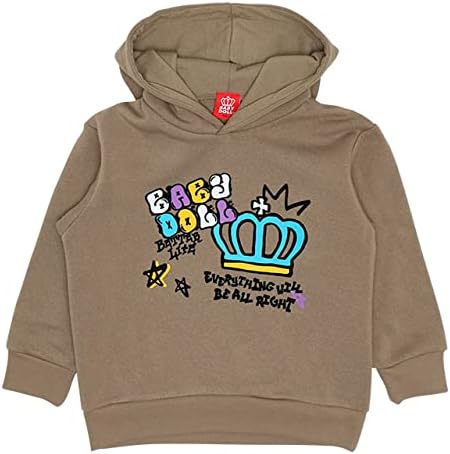 Babydoll ベビードール 子供服 キッズ 男の子 女の子 ベビー服 グラフィティロゴ 裏起毛 パーカー 5743k 130cm アース ボーイズ