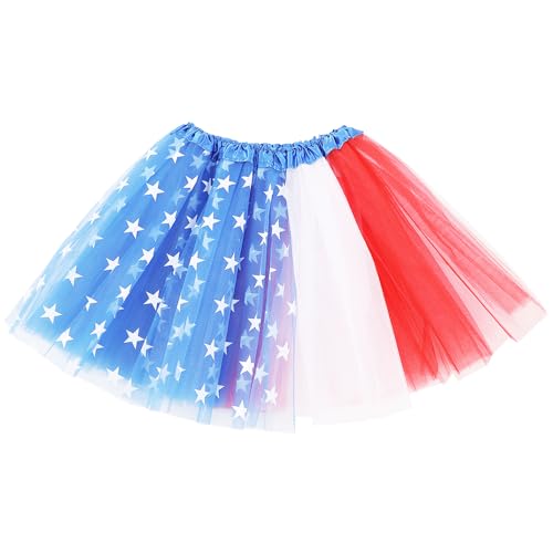 Women's 5-Layer Tulle Tutu Skirt, Adult Dance Ballet Tulle Dress,Teens Halloween Cosplay Running Tutu