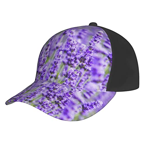 Casquette de baseball lavande réglable pour éviter les coups de soleil