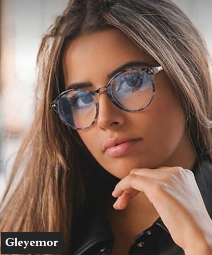 Image of Blue Light Glasses for Men Women, Vintage Round Frame Eyeglasses | Blue Light Blocking Glasses, Lightweight TR90 Frame, Work Gaming Daily Screen Office Computer Use