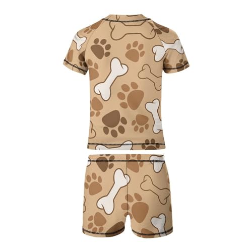 Dog PatternChildren's Swimsuits Boys Two Piece Suit9-11Y（140cm）4