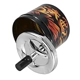 Matériau sélectionné : fabriqué à partir d'un excellent matériau, ce cendrier d'intérieur est facile à nettoyer et conçu pour une utilisation à long terme, cendrier à cigarettes, cendrier sans fumée en métal