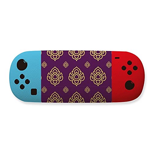 Étui à lunettes rigide Kingdom contre les rayures avec motif doré violet