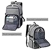 Cpap Backpack Travel Size Cpap Machine Carrying Case Laptop Bag Compatible with Mini Resmed Airsense 9 10 11 Z1 Apex Xt Fit Auto Philips Respironics Dreamstation 3B Medical Luna G3 Sleep Apnea (Gray)