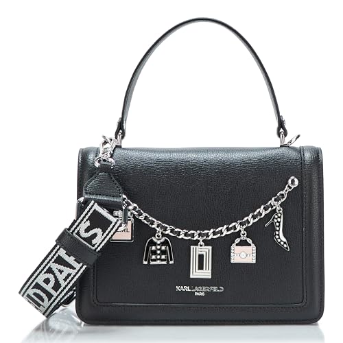 Image of KARL LAGERFELD Women's Simone Studded Satchel Crossbody