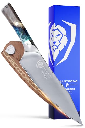 Dalstrong Chef Knife - 8 inch - Valhalla Series - Premium 9CR18MOV HC Steel - Celestial Resin & Wood Handle - Razor Sharp - Kitchen Cooking Chef's Knife - Leather Sheath Dalstrong Chef Knife - 8 inch - Valhalla Series - Premium 9CR18MOV HC Steel - Celestial Resin & Wood Handle - Razor Sharp - Kitchen Cooking Chef's Knife - Leather Sheath