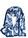 Foulard/stola sartoria A.Caracciolo 100% seta (OCEANO)