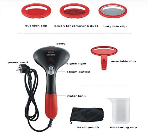 Haan Portable Travel Steamer Iron Hi-400Bl Handheld Garment/Black #TOP6