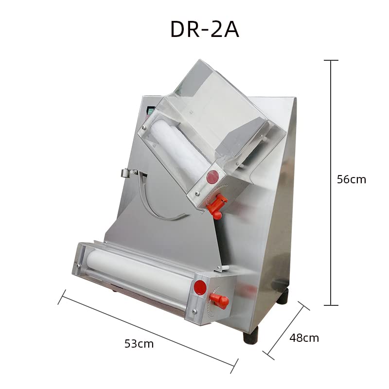 CHEF PROSENTIALS ETL Certify 6-12 inch Dough Sheeter, Pizza Baking Dough Press Roller For Kisok, With protective cover