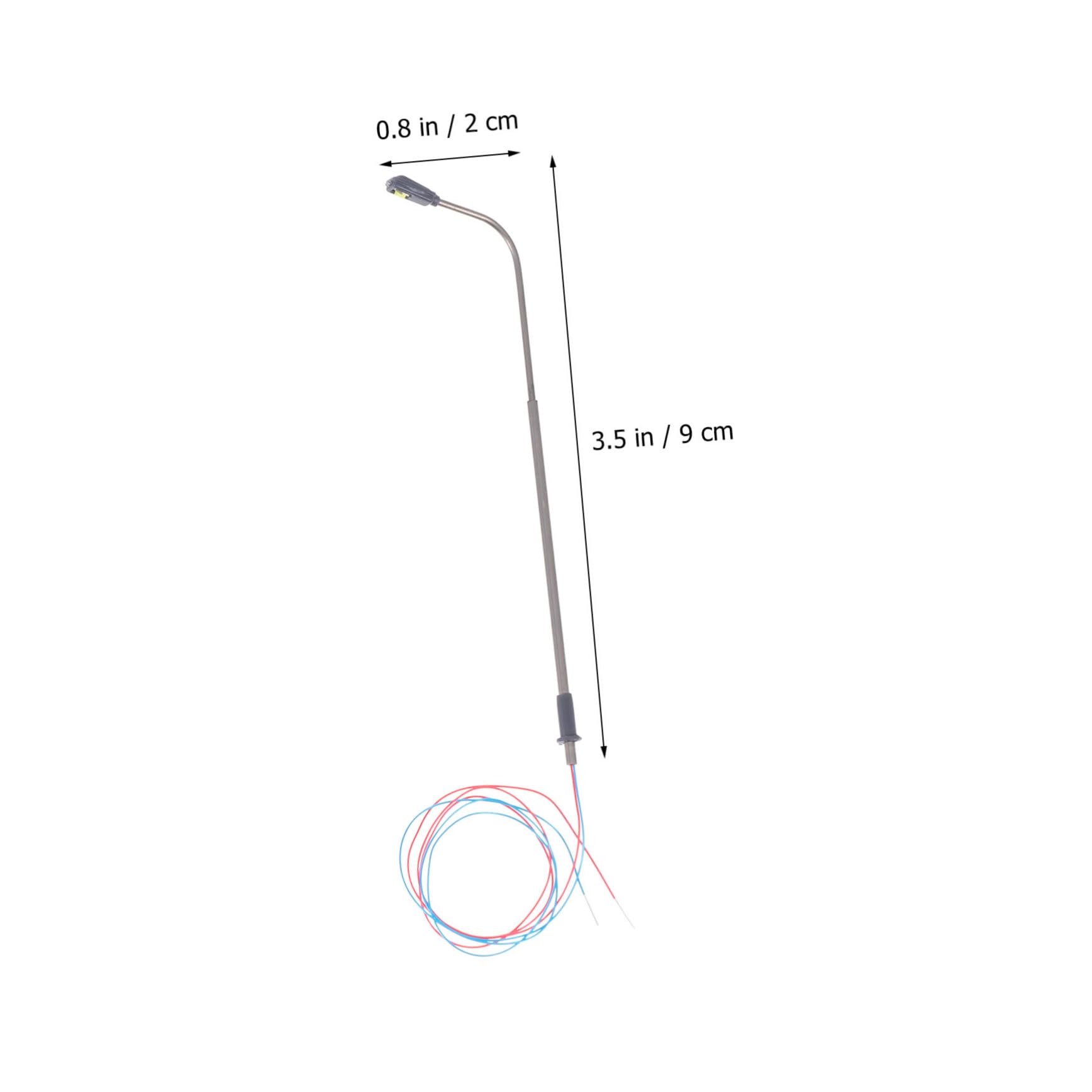 MUSISALY 10 Pcs Scale Led Lamp Post Model Street Light 1/150 Miniature Lamp Post Decorative Supply Perfect for Model Train Layout