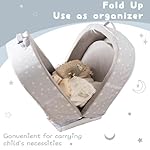 BYBYME Portable Toddler Floor Bed - Waterproof Folding Travel Crib with Washable Fitted Sheet, Ideal Toddler Cots for Sleeping and Sleepovers, Grey - Image 3