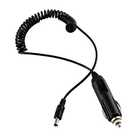 12V/24V Car Cigarette Lighter Power Adapter to DC 2.1mm Plug Spring Extension Cable for Car Rear View CCTV Monitors or Motor Device Cover