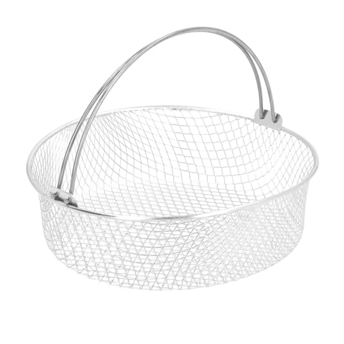 Cesta de Freír de Acero Inoxidable con Mango, Cesto para Papas Fritas, Cestos para Freidora sin Aceite, Colador para Papas Fritas, Anillos de Cebolla, Pollo miniatura 7