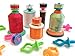 'BOBBINI' BOBBIN HOLDER. Storage Bobbins on Top of Thread Spools. Fits Type L, Class A(15) and Class M Bobbins and works on most sewing thread spools. By Smartneedle. (12 PIECES)