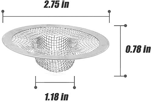 4 Stück Badewannen-Abfluss-Haarfänger Aus Edelstahl – Schneller Abfluss, Rutschfeste Silikonunterseite, Für Dusche, Waschbecken & Küche (Außendurchmesser 9 Cm)