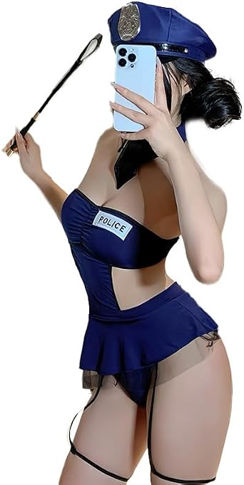 Womens Cosplay Flight Attendant Lingerie Japanese Anime Sailor Tight Fitting Hip Hugging Skirt Underwear