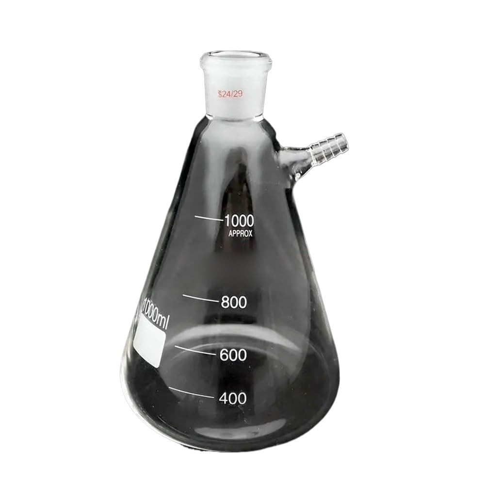 Botellas de vidrio, Matraz cónico esmerilado estándar de laboratorio con boquilla, 50-2000 ml(2000ml caliber 24mm)