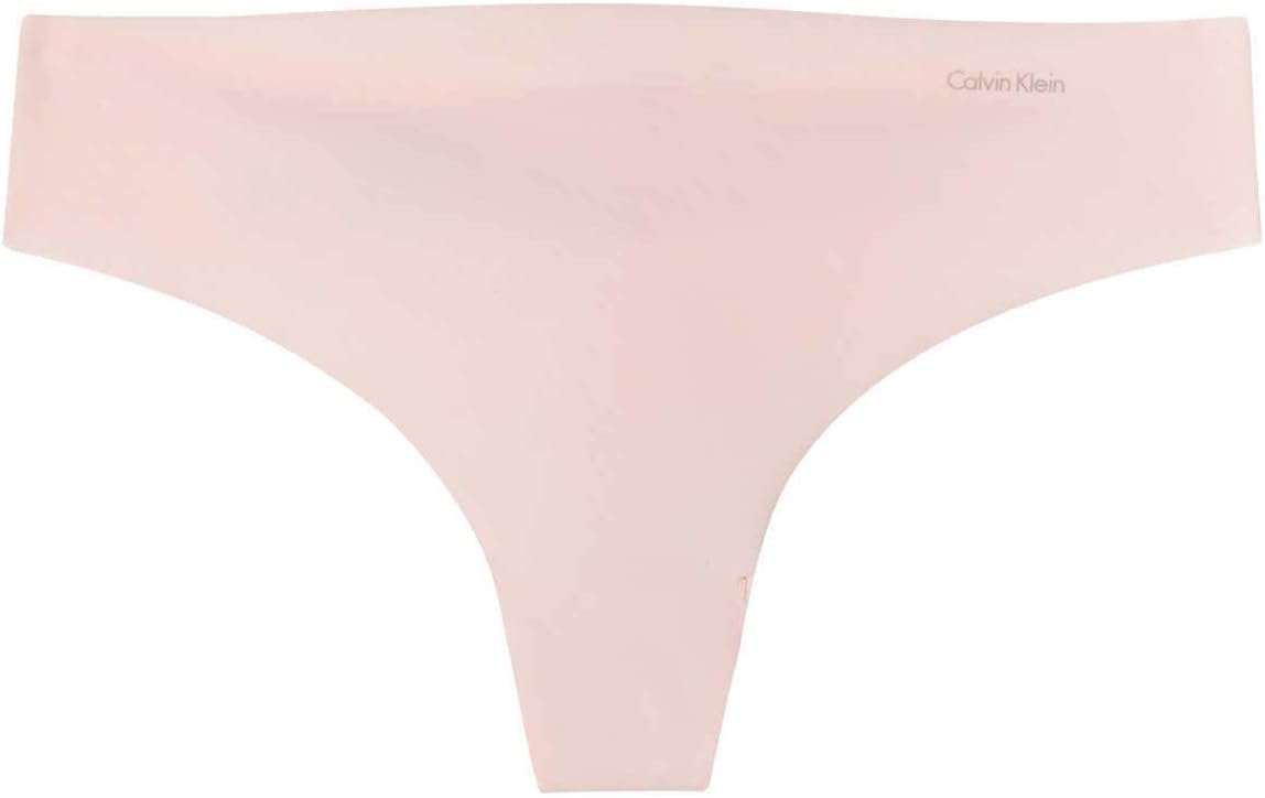 Calvin Klein Womens 3 Pack Thong Underwear (Black/Nude/Pink, Medium)