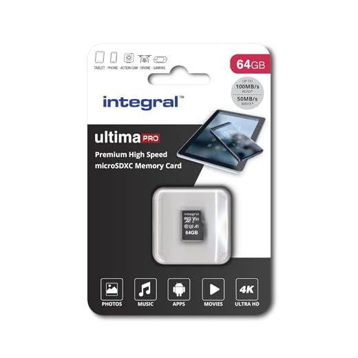 Integral UltimaPro INMSDX64G-100/70V30 Micro SD-kort (64 GB, 4K Ultra-HD)