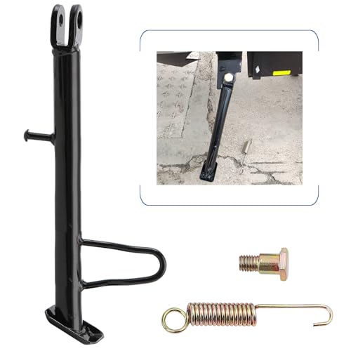 Image of Mokuo Dirt Bike Stand,Motorcycle Kickstand, Scooter Mopeds Side Stand in Iron Material Compatible with Most Dirt Pit Bike Scooter Mini Bike, Height of 21cm Above Ground