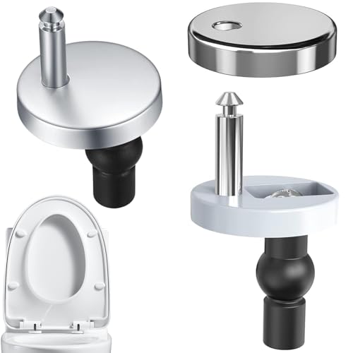 2 Pack Quick Release Toilet Seat Hinges - Premium Stainless Steel Fixings for Secure and Easy Maintenance