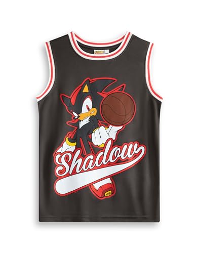 Sonic The Hedgehog Shadow 2 Piece Basketball Set in Black | Unisex Kids Sports Apparel | Sleeveless Basketball Top4