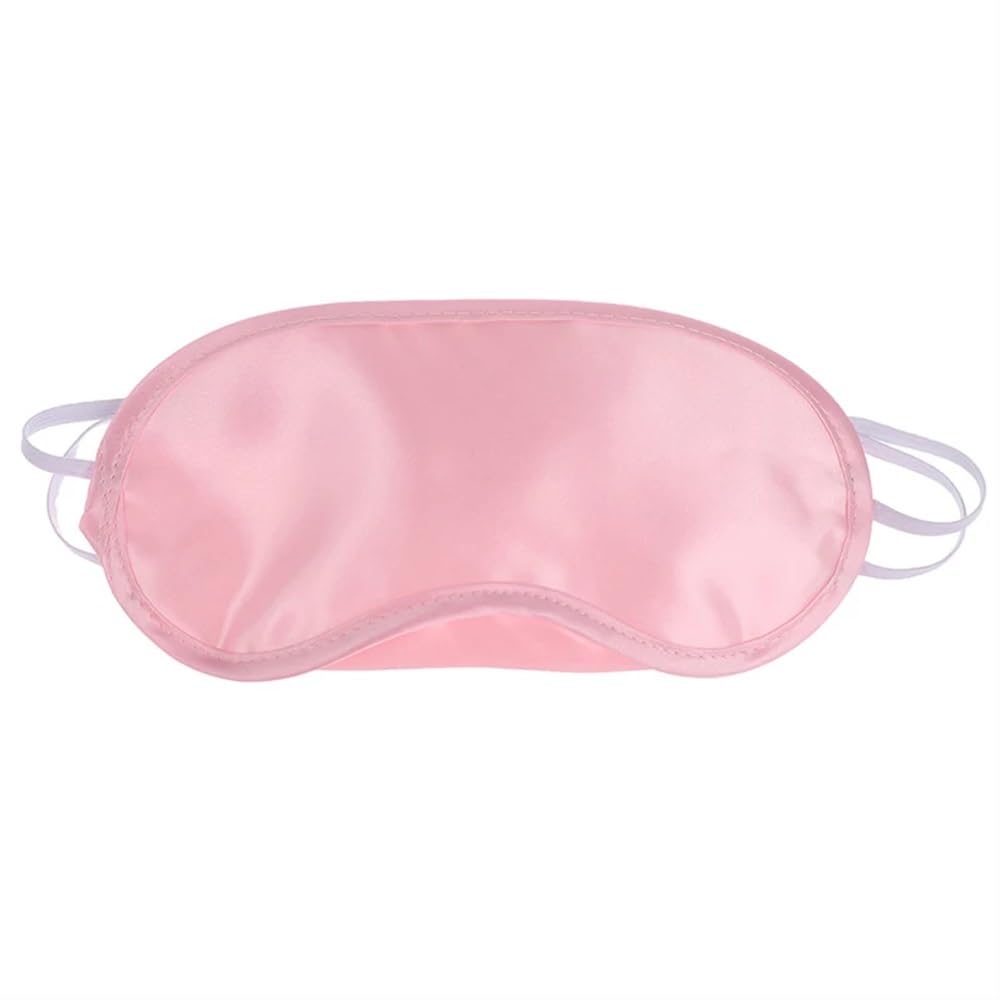 1/2/3/4 antifaz de seda para dormir acolchada, máscara para dormir, máscara para dormir, máscara para ojos, vendajes para viajes, relajación, descanso para mujeres y hombres (rosa, 4 piezas)