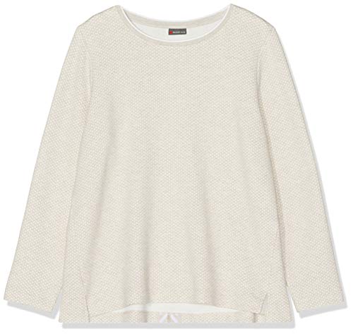Street One 301097 Sudadera, Beige (Bisquit Melange 21851), 48 (Talla del Fabricante: 46) para Mujer