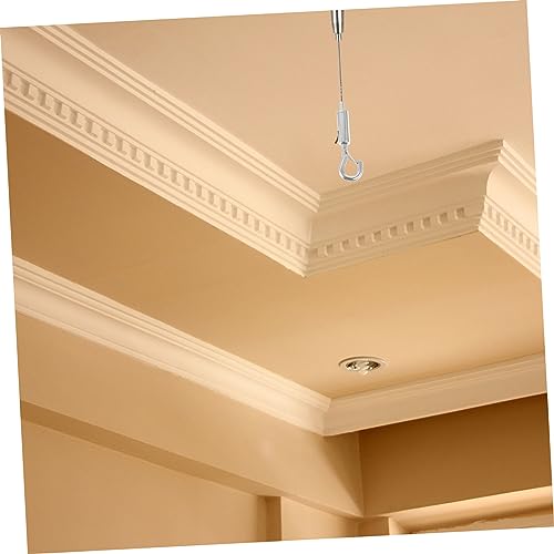 20 piezas de tensor para cable de acero con colgador de cuerda para instalación fácil, accesorios versátiles para suspensión en el hogar y fábrica miniatura 7