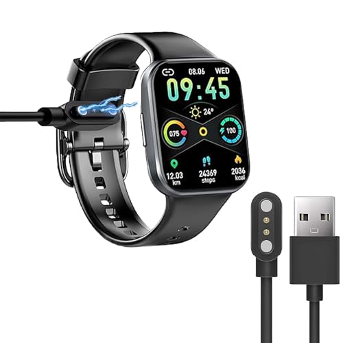 Cavo di ricarica compatibile con smartwatch uaue 1.69 pollici Q23 stazione di per uaue Q23 nero
