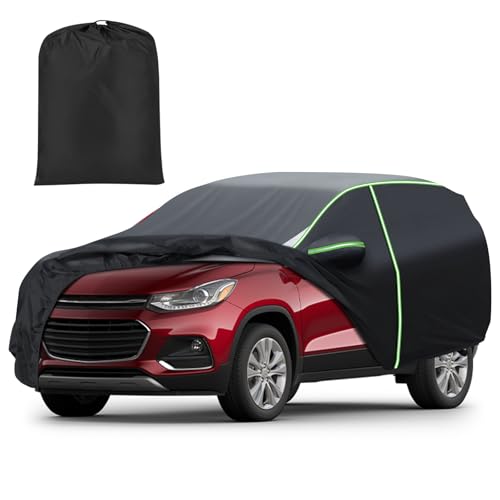 Image of Mixsuper Liner Car Cover for Chevrolet Chevy Trax 2013-2026, 7 Layers Waterproof Car Cover Accessories for Trax with Zipper Door, Windproof Straps, Reflective Strips, Anti-UV, All Weather