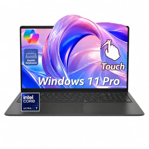 Image of Dell 15 Laptop Touchscreen, Intel Ultra 7-255U(12-Core), 640GB DDR5 20TB