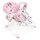 Bright Starts, Disney Baby, Minnie Mouse Spotty Dotty, Babywippe Babyschaukel mit Vibrationen, maschinenwaschbarem Sitzpolster, rutschfesten Füßen, 2 Hängespielzeugen, 0-6 monate