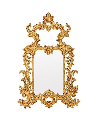 Casa Padrino Luxury Designer Wall Mirror Gold Leaf 124 x H 190 cm – Precious & Ornate