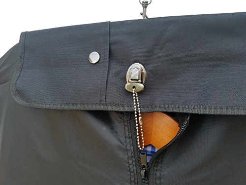 ImpecGear 2 PACK 48" 46" 39" Suit Travel Luggage Garment Bags Cover, Black (Black2-46" - Deluxe)2