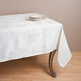 Royal De Noel Holiday Design Jacquard Square Tablecloth. 70