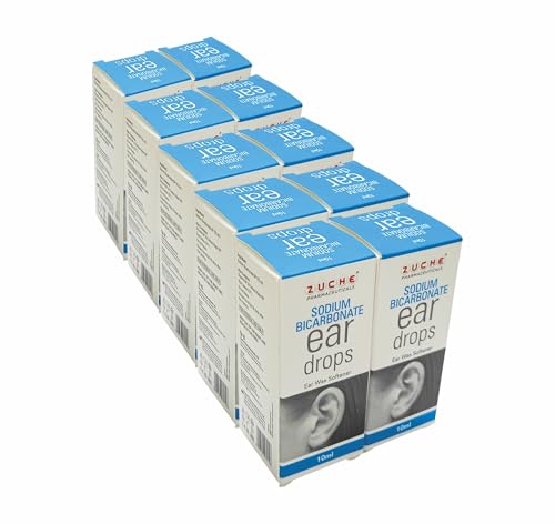 Image of Sodium Bicarbonate Ear Drops 10 ML | Ear Wax Softener | Wax Remover | Harmless & Non Toxic | Pack of 10 Units