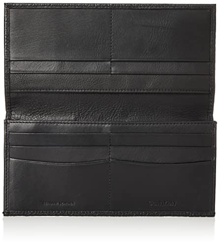 Calvin Klein 31CK19000 Secretary Men's Long Wallet, 31CK190001, Black, black, 【サイズ】約横19×縦9.5×幅2cm3