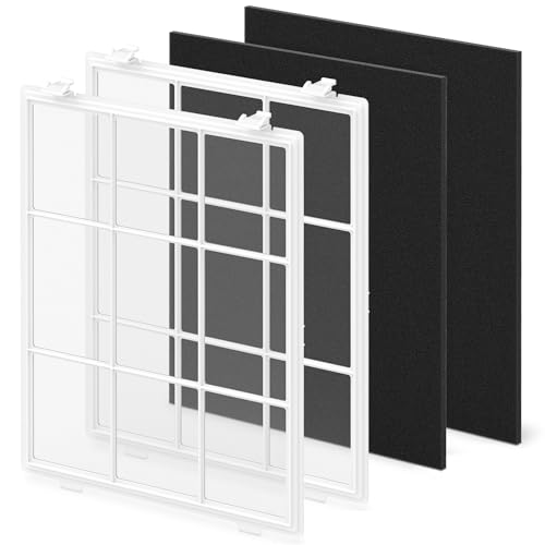 2 Pack C545 Washable Fine Mesh Pre-Filter with 2 Carbon Filters, Compatible with Winix C545 Purifier by Horserdy - Used condition - US$6.83