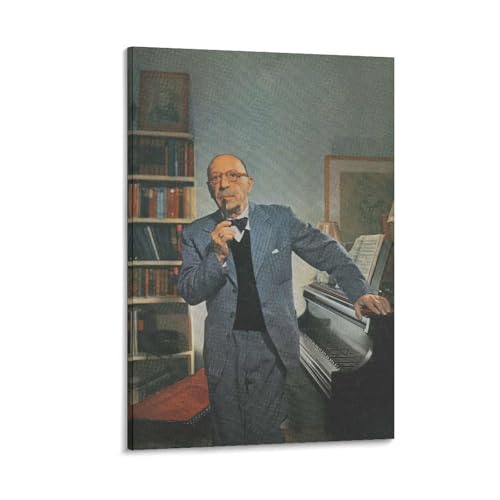Impression sur toile Igor Stravinsky poster d'art durable 60 x 90 cm