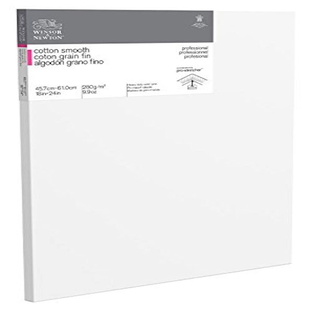 Winsor & Newton 18 x 24-Inch Professional Cotton Smooth Canvas (Pack of 1)