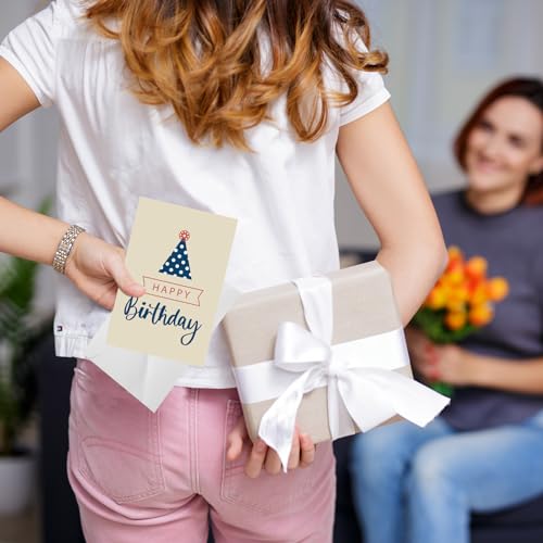 Image of Harloon 200 Pack Happy Birthday Card Assorted Bulk with Blank Envelopes and Stickers 4 x 6 Inches Greeting Blank Happy Birthday Cards for Men Women Adults Kids, 20 Styles(Elegant Style)
