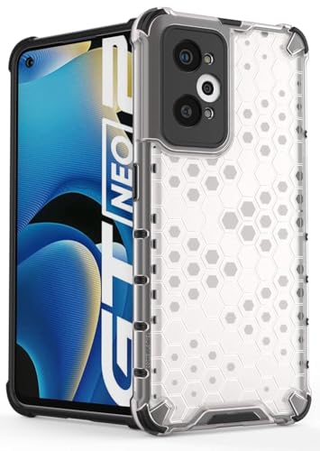 Image of Prime Retail Hard PC Back Case Cover for Realme GT Neo 2 5G Anti Slip Ultra Thin Shockproof Reinforced Corners (Transparent)