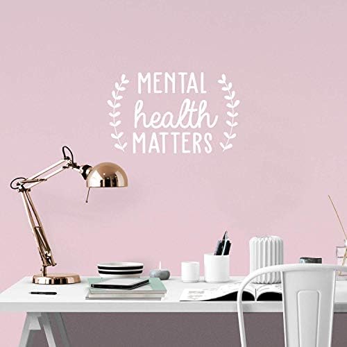 Buy Vinyl Wall Art Decal - Mental Health Matters - 15.5" x 25" - Modern ...