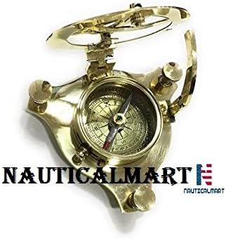NauticalMart NM033710A Brass Sundial Compass 4" - Case Pack of 16