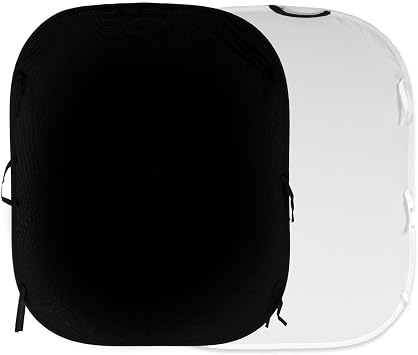 Manfrotto LL LC5621 1.5x1.8m Plain Collapsible Reversible Background - Black/White