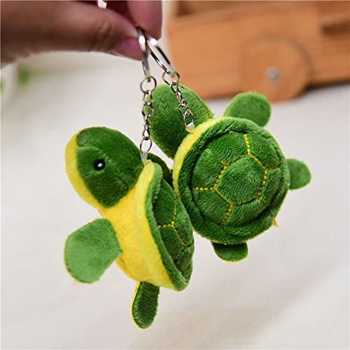Rebaba Mini Tortoise Plush Toy Stuffed Animal Toy Cute Plush Sea Turtle Keychain Pendant Cartoon Plush Doll For Birthday Gift Bag Accessories(B) #TOP1