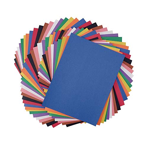 Construction Paper, Assorted Colors, 9 Inches X 12 Inches, 50 Sheets, Heavyweight Construction Paper, Crafts, Art, Painting, Coloring, Drawing, Creating, Arts And Crafts #TOP1