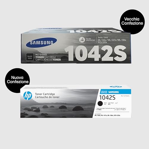 Samsung D1042S SU737A, Cartuccia Toner Originale Alta Capacità da 1500 Pagine, Compatibile con le Stampanti Laser Serie ML-166x, 167x, 186x, SCX-320x, Nero - Immagine 1
